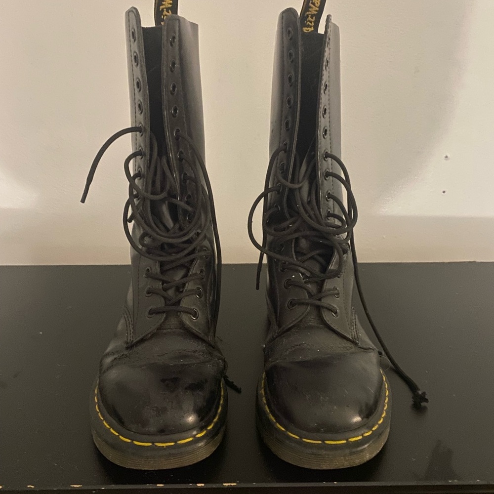 Dr Martens high boots, black, sz 9